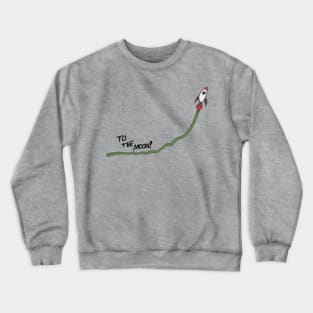 Wallstreetbets "to the moon" stock chart Crewneck Sweatshirt